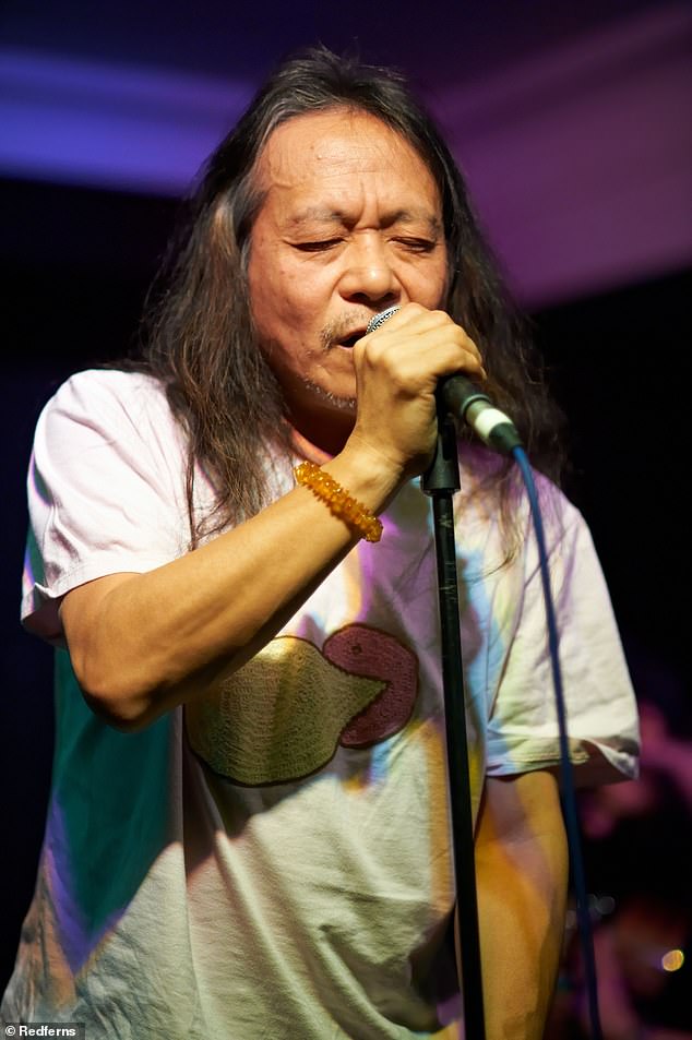 A message posted on Can's Instagram account reads: 'It is with great sadness that we have to announce the passing of our wonderful friend Damo Suzuki, yesterday, Friday, February 9, 2024'; seen in 2010