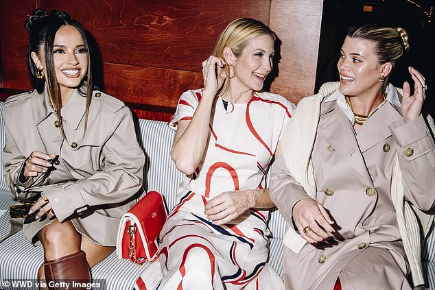 Seen with, from left, Becky G and Kelly Rutherford at Tommy Hilfiger RTW Fall 2024 at the Oyster Bar in Grand Central Station on Friday.