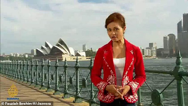 Gaffe: The Weekend Breakfast presenter (pictured during her previous role on Al Jazeera) disappeared from screens after creating two public Twitter lists that grouped her followers into groups titled 'lobotomised shitheads' and 'trolls' /Labour thugs'.