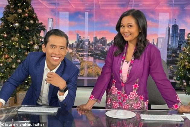 Punishment: The under siege ABC News breakfast host (right) was quietly removed pending an investigation into offensive comments made on her Twitter account.