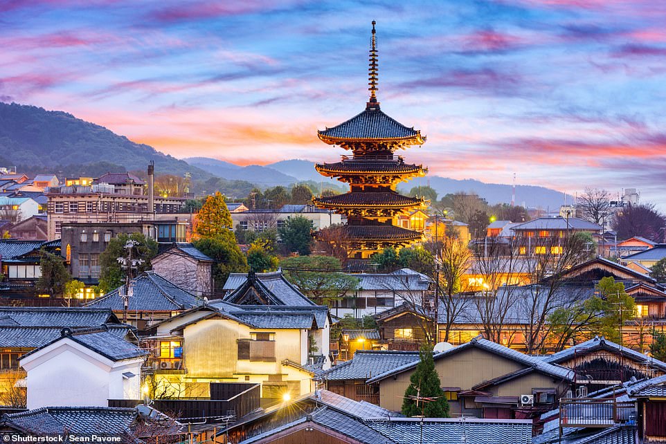 Kyoto (fourth), was praised for its Buddhist temples, Zen gardens and authentic food that is often 