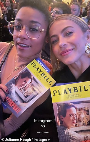 Ulianne and her friend, Oscar winner Ariana DeBose, 33, took the opportunity to see Sarah Paulson perform in Appropriate at the Hayes Theatre.