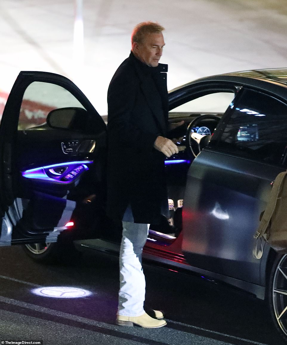 He was later seen getting into his car after enjoying dinner with his fellow big screen stars.