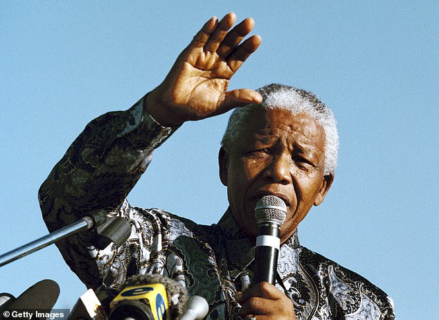 Ethnic minority heroic figures tended to include non-British political activists such as Nelson Mandela (pictured), Martin Luther King Jr., Malala Yousafzai, Mahatma Gandhi and Muhammad Ali, while only three Britons made the list.