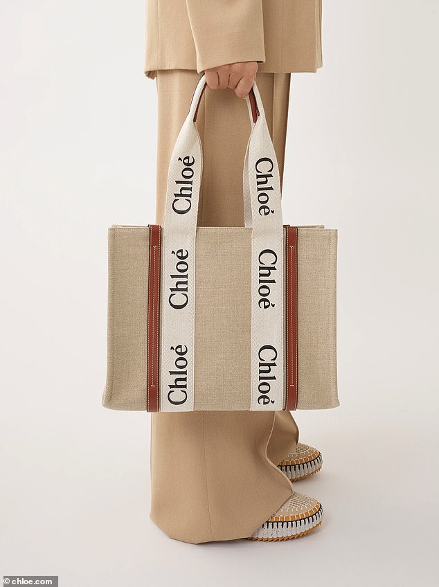 The Kmart bag also looks similar to the Chloe Medium Woody tote ($1,700)