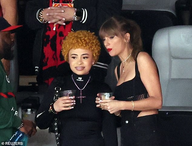 She was photographed chatting with Ice Spice.