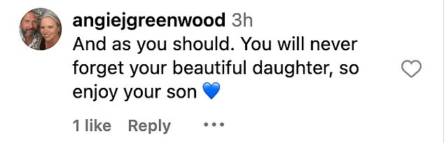 Fans took to the comments section to leave their thoughts on the post, with many saying that he deserves happiness with his little one.