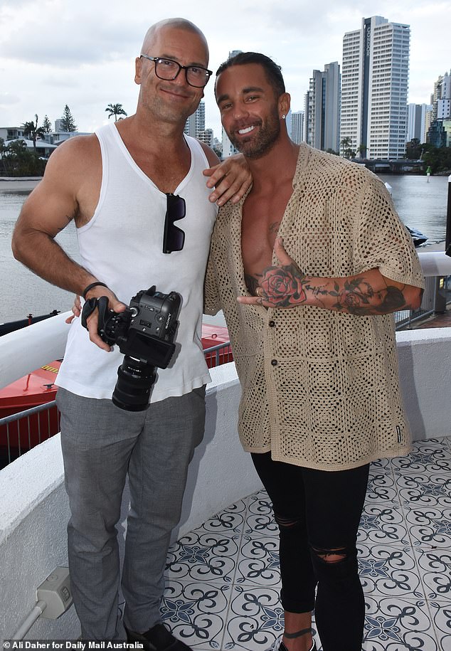 Elsewhere, Jack was seen posing with Mike Gunner (left), who appeared on MAFS in 2019.
