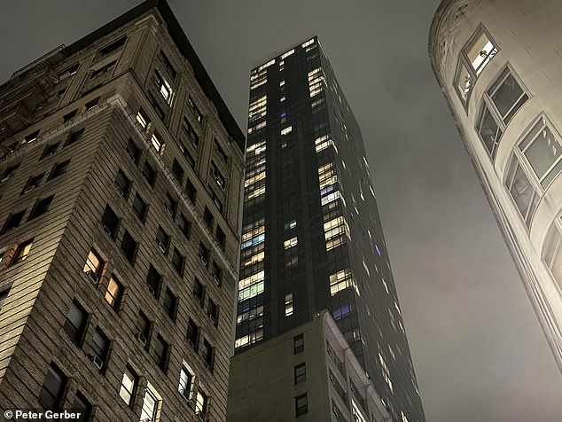 The incident occurred at 19 Dutch Street and Fulton Street in Manhattan's financial district, a luxury building where rents can reach up to $10,000 a month.