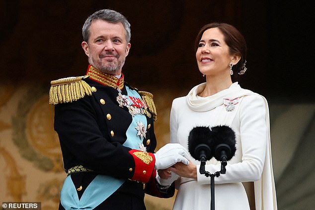 The couple are now king and queen of Denmark, succeeding Queen Margaret II.