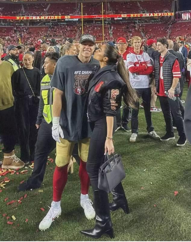 Culpo posted an emotional video after McCaffrey helped lead the Niners on a comeback to reach the Super Bowl in the NFC Championship against the Detroit Lions just a few weeks ago.