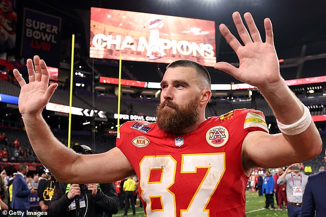 After the win, Kelce immediately talked about coming back and chasing a 'three-peat'