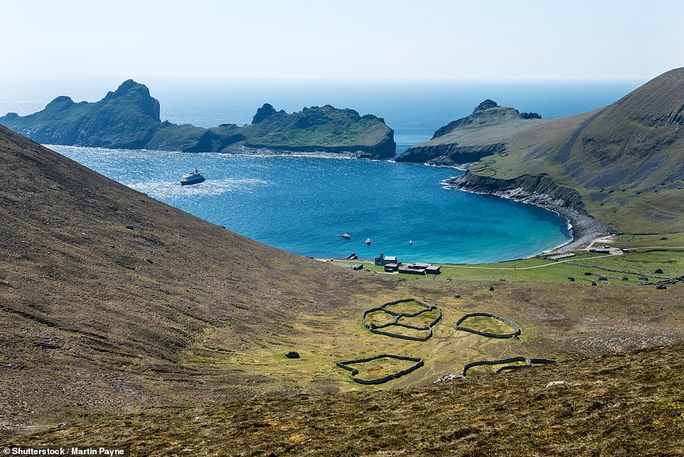 Hirta Island (above), part of the remote St Kilda archipelago, is home to Britain's highest sea cliffs, reaching 427m (1,400ft) high.