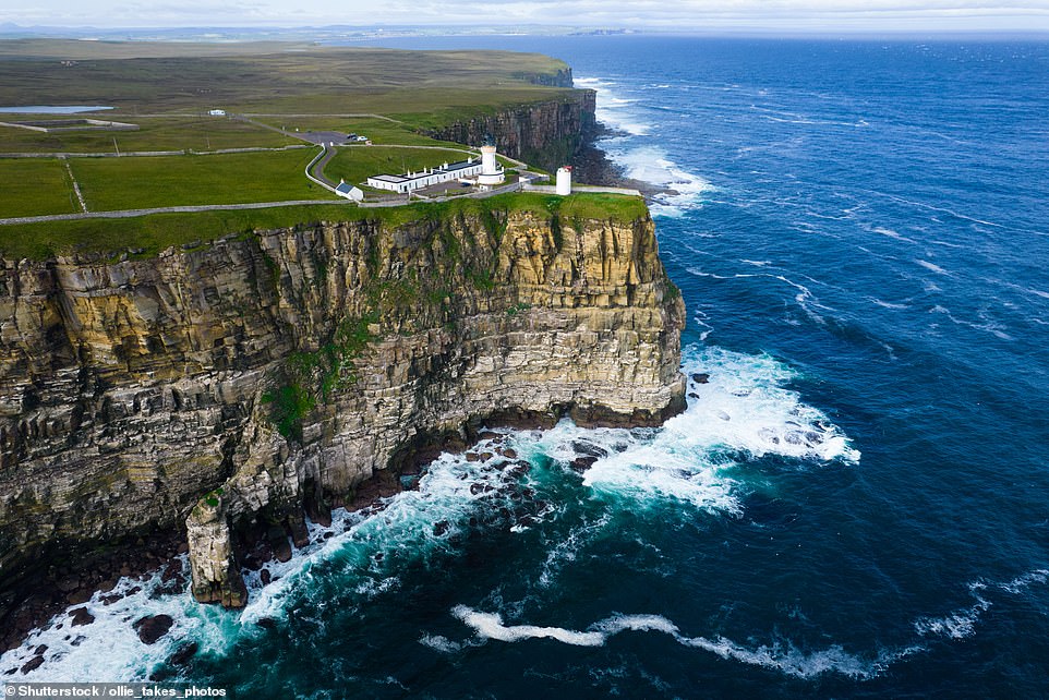 The fascinating image above shows Dunnet Head, Caithness, the most northerly point of mainland Britain.