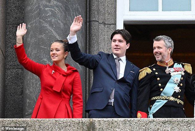 Today also marked a big moment for now-Crown Prince Christian, who became first in line to the Danish throne on Sunday afternoon.