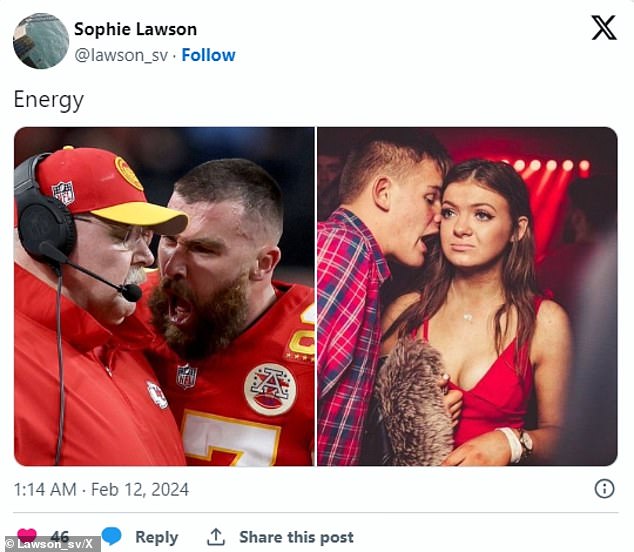 1707734556 625 Social media erupts after Travis Kelce squared up to coach