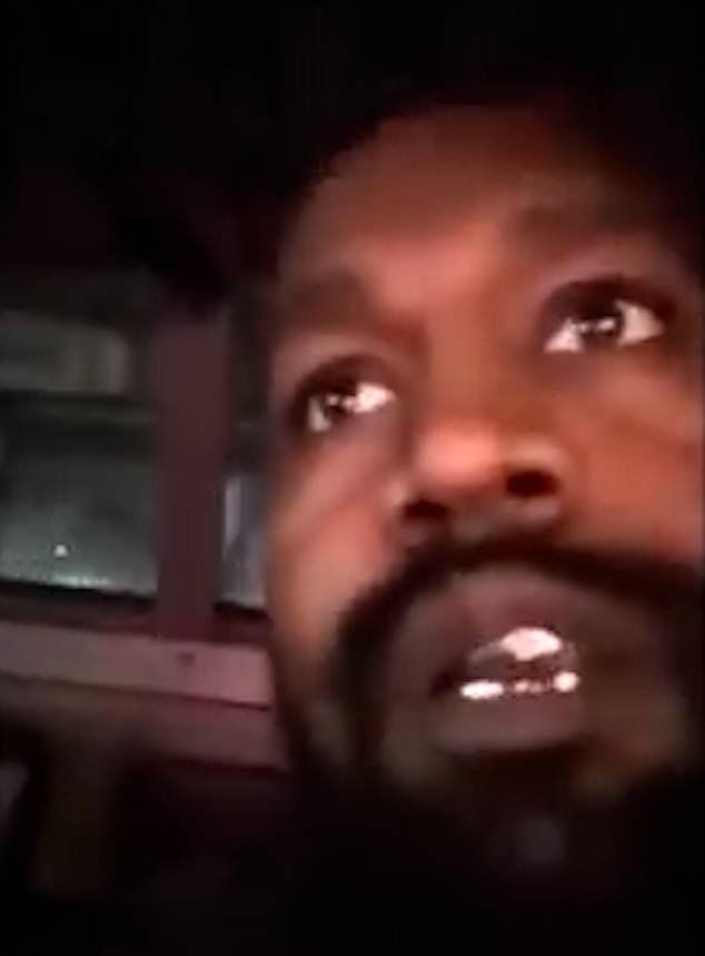 In the 25-second clip, apparently filmed on a mobile phone, West urges viewers to visit his Yeezy website while riding in the back seat of a car.