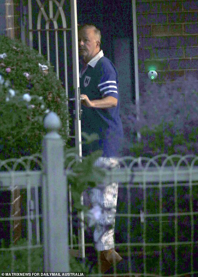 The new Prime Minister (pictured), still riding high from his historic election victory, was seen walking out of his front door in public view in his pajamas to collect his diaries.