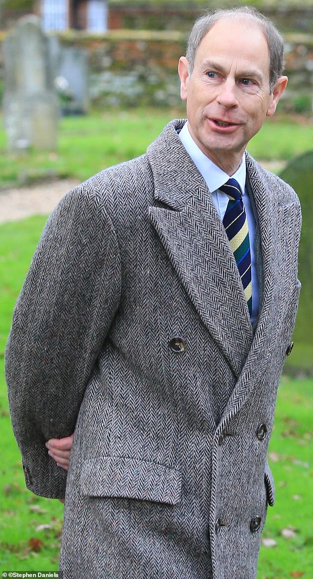 Both Prince Edward (pictured) and his wife Sophie wanted their two children to enjoy as normal a life as possible.