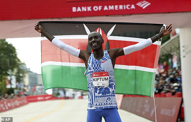 Kiptum made history last October when he clocked 2:00.35 to win the Chicago Marathon.