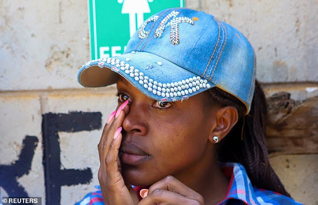Double Olympic champion Faith Kipyegon was photographed crying in the racecourse morgue