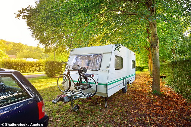 The couple were buying wine in the port of Caen, France, when a fellow shopper told them that two men, apparently immigrants, had broken into their caravan (file photo).