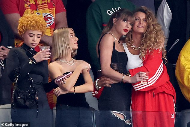 Upstairs in the C-Suite, it was a night of unbridled WAG-a-licious delight.  Blake Lively dressed as a teenage cheerleader, Brittany 'Spears' Mahomes wrapped in red latex, Ice Spice... still styling her bob with an absurd Cheeto shine.