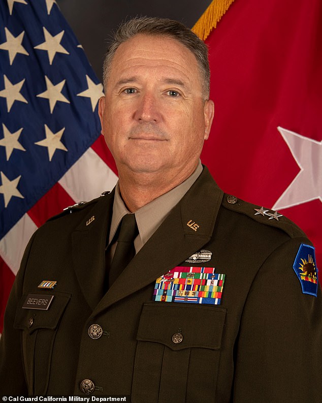 The lawsuit says Maj. Gen. Matthew Beevers (pictured) discriminated against and harassed Magram because of his Jewish faith and heritage.
