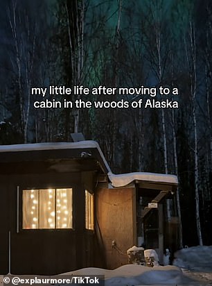 She rented something known as a dry cabin (pictured), which is popular in Alaska and comes 