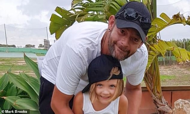 Derbyshire father-of-one Mark Brooks is believed to be the latest victim of the drug. In the photo with his four-year-old daughter Aurora.
