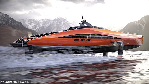 Italian creators at Lazzarini Design Studio released images of their latest yacht concept called Plectrum (pictured)