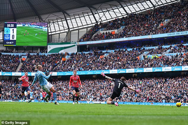 The Norwegian scored twice at the Etihad to soften what had been a rather frustrating afternoon for the hosts.