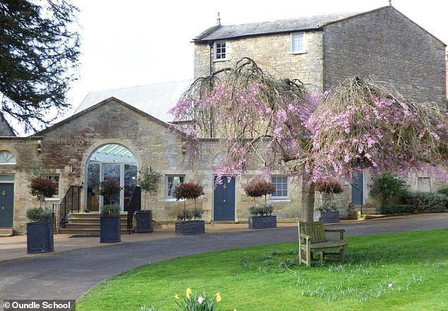 The picturesque school is located in the north Northamptonshire market town of Oundle and pupils mix with the town's residents.