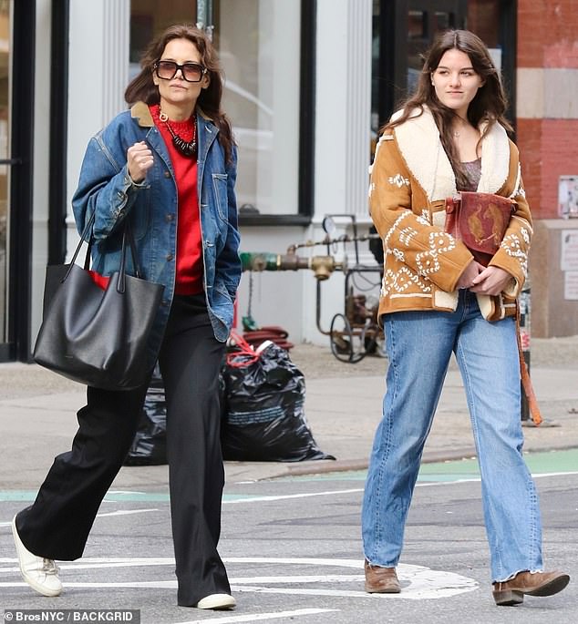The 45-year-old filmmaker and the 17-year-old high school student enjoyed laughing while strolling around the Big Apple