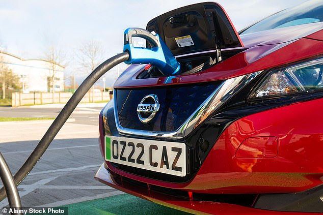 The Nissan Leaf (pictured) is announced to achieve a range of 