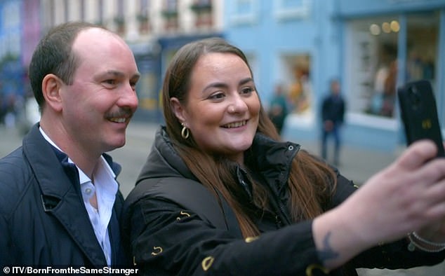 In an emotional episode, Amanda discovered she has a half-brother, Guy (left). The couple met in Edinburgh and instantly felt a connection.
