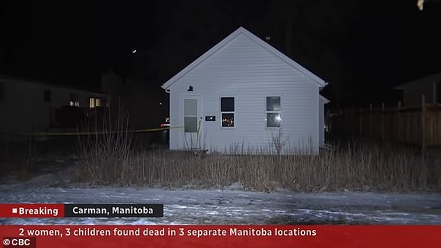 The fifth victim, another woman, was found inside a house in Carman, a small town in the province of Manitoba.