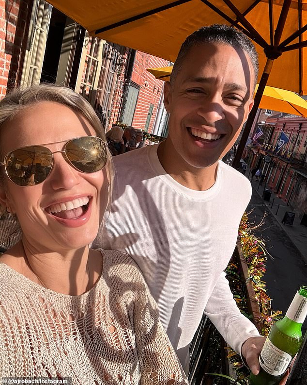 Robach posted a series of photos on Instagram showing the couple with big smiles during their trip to Louisiana.