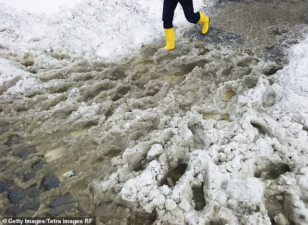 A man reported that after his girlfriend slipped on ice and broke her ankle in a park, he had 