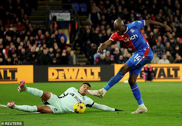 It happened when Silva slid to block an attempt by Palace striker Jean-Philippe Mateta.