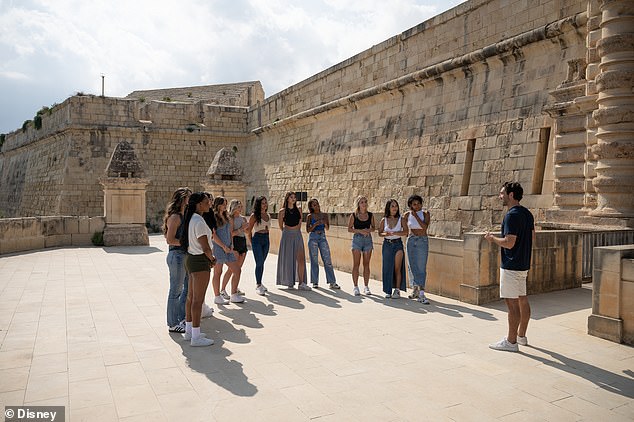 The next day, Joey met up with the women for the group date at Fort Manoel, where part of the HBO show Game of Thrones was filmed.
