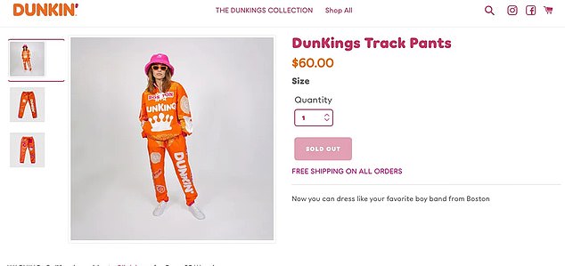 The matching pink bucket hats were also in demand (which are also now sold out) and sales broke records, quickly becoming Dunkin's fastest-selling product.