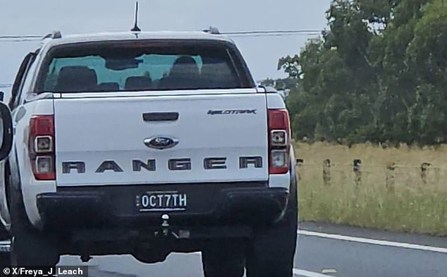 This license plate which appeared to celebrate Hamas' bloody attack on Israel on October 7 was removed last week by the New South Wales Highways Minister.