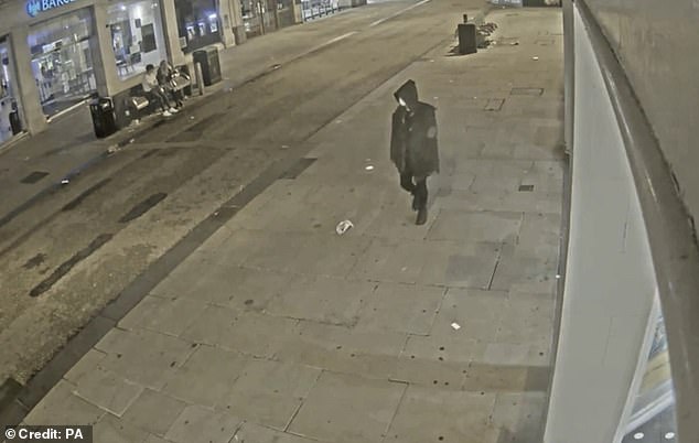 Chilling CCTV shows a cat killer obsessed with violence and death allegedly walking the streets of the city center in search of a victim.
