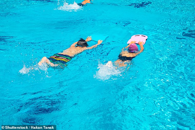 People have been urged not to go swimming for two weeks after having diarrhea as they can spread the disease (file image)