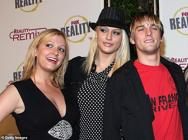 The Carter family has been rocked by the premature deaths of all three siblings in just 11 years (BJ, Leslie and Aaron are pictured in 2006).