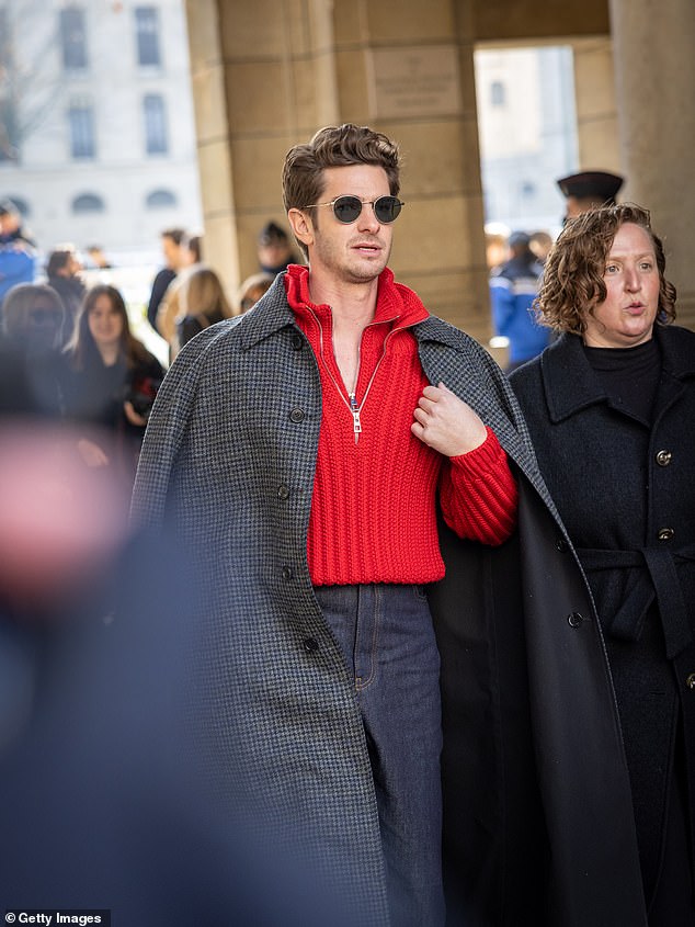 As he's gotten older, he says he's developed a stronger sense of self and confidence in his work (pictured in January during Paris Fashion Week).