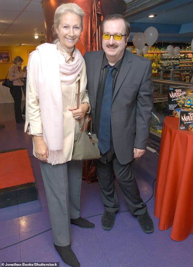 Wright with Bunny Campione at an event at Hamleys Toy Store in London on October 24, 2004.