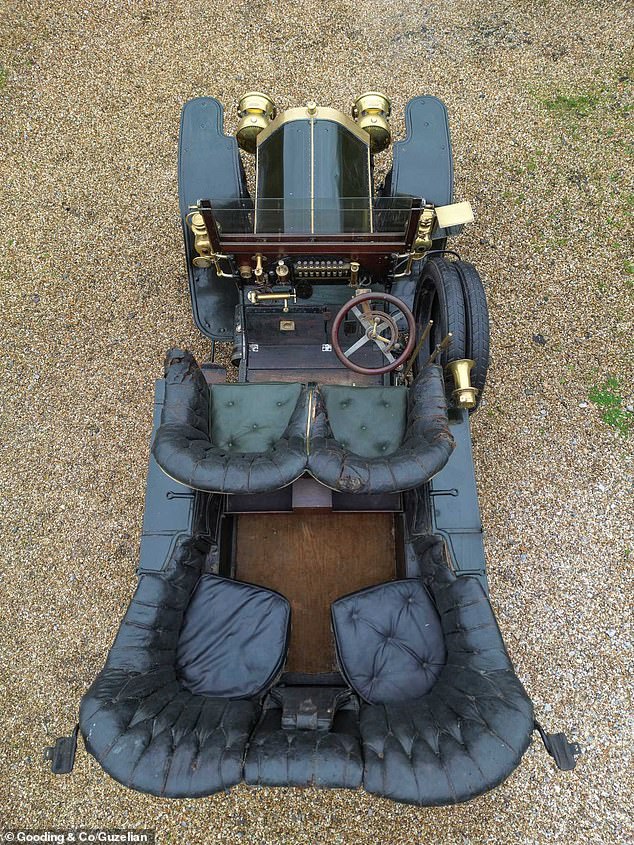 An aerial view of the car. The 60 HP will be offered at classic car specialists Gooding and Company's Amelia Island Auctions in Florida on February 29 and March 1.