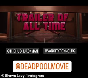 Using clips from the film, he added the 'Most Viewed Trailer of All Time' graphic.